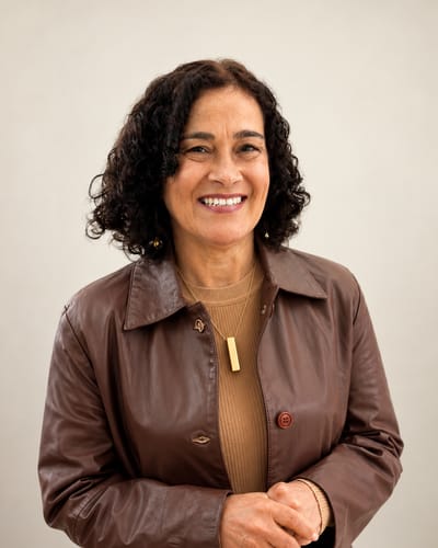 Nilza Vieira em seu espaço de atendimento